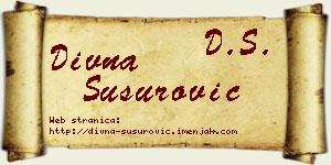 Divna Susurović vizit kartica